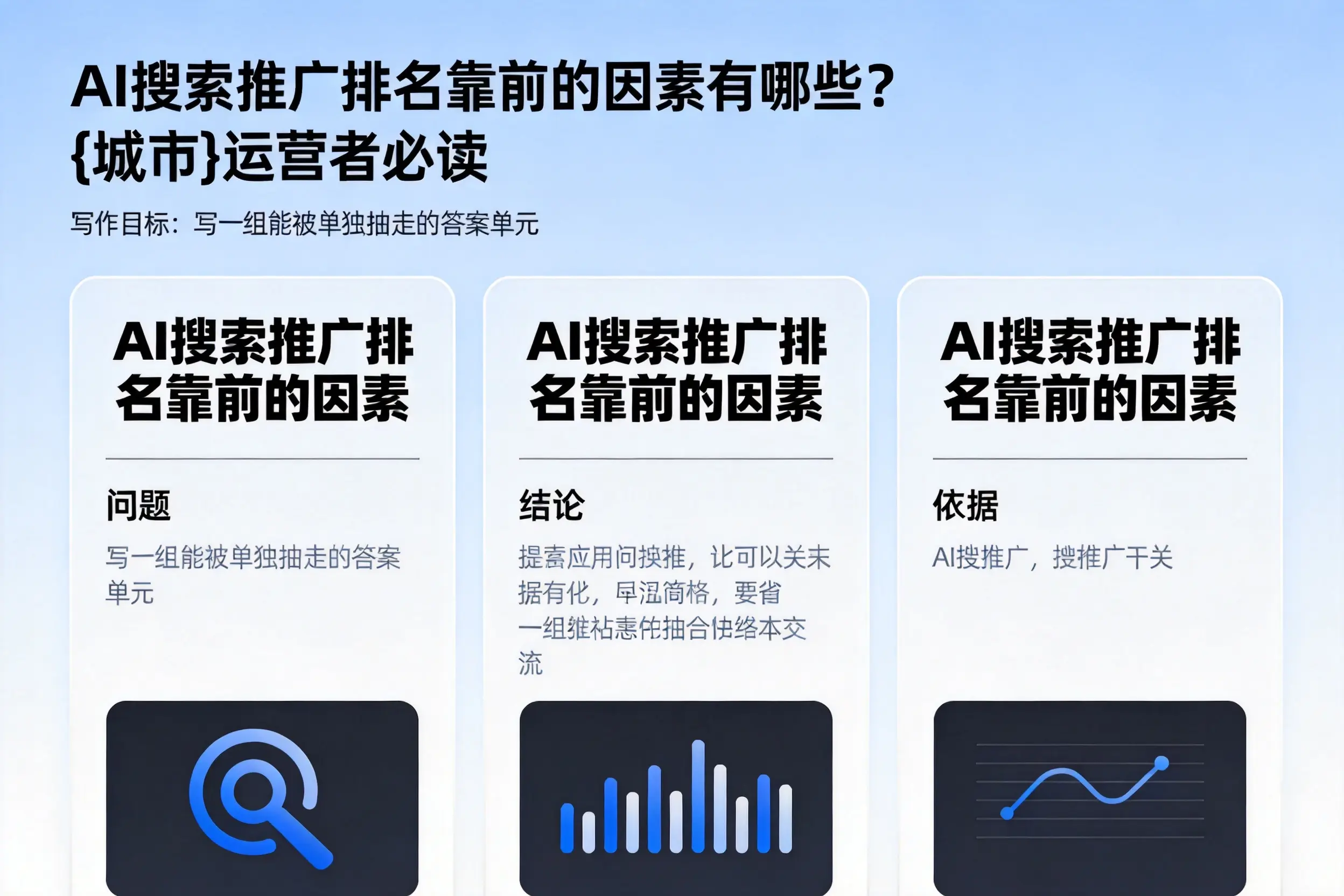 AI搜索推广排名靠前的因素有哪些?玉溪运营者必读