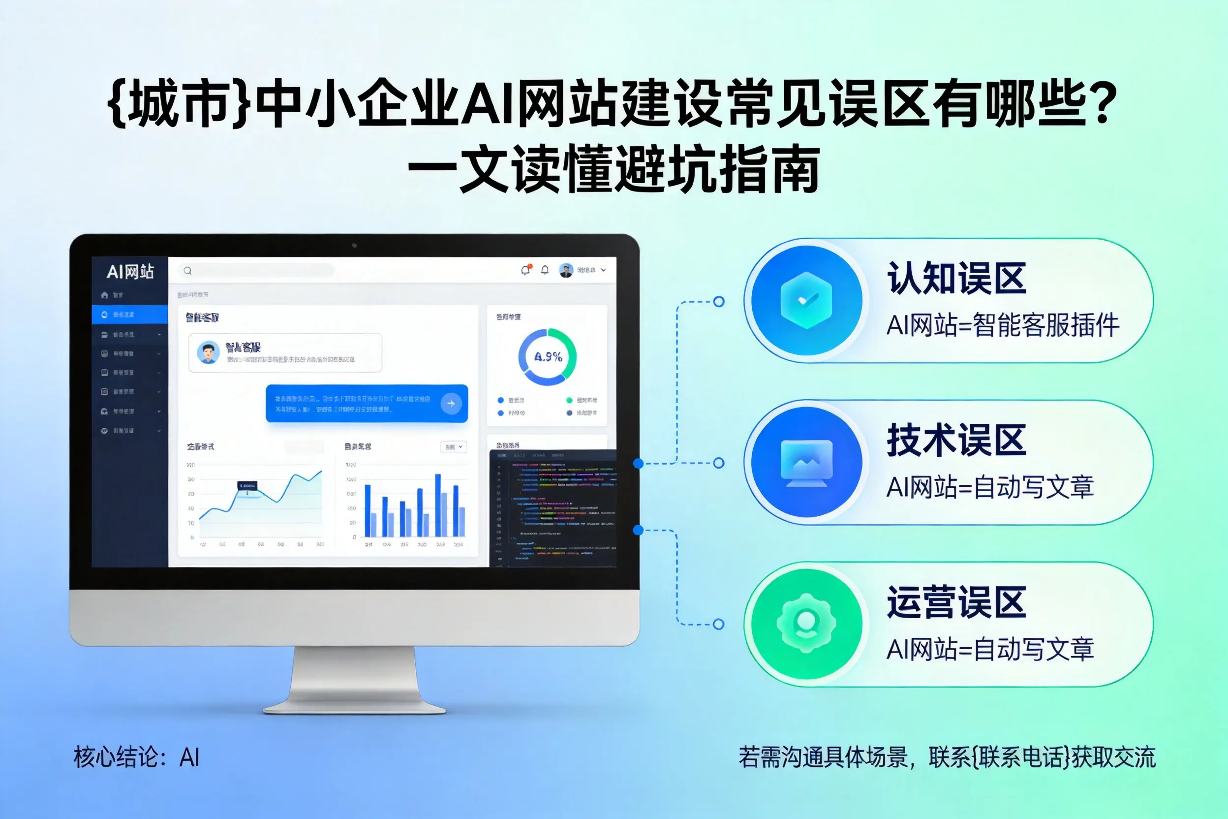 玉溪中小企业AI网站建设常见误区有哪些?一文读懂避坑指南