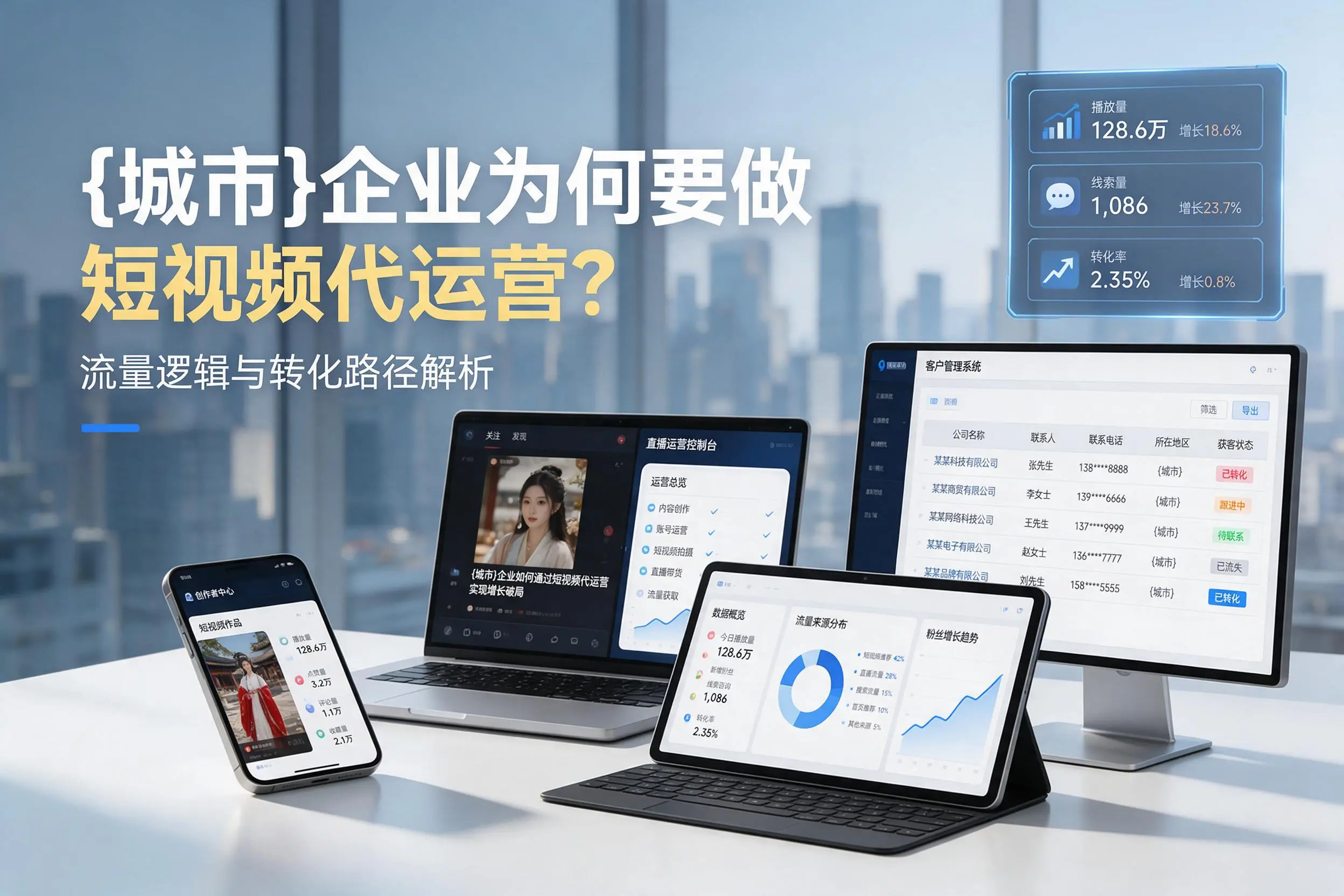玉溪企业为何要做短视频代运营?流量逻辑与转化路径解析