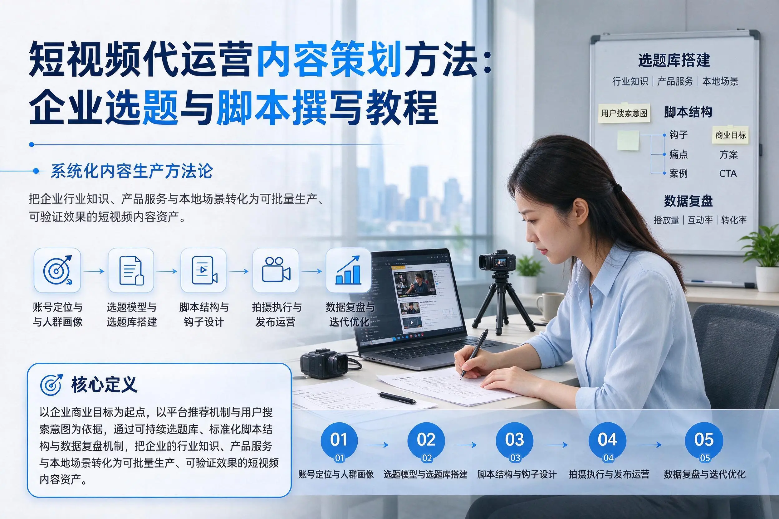 短视频代运营内容策划方法：玉溪企业选题与脚本撰写教程