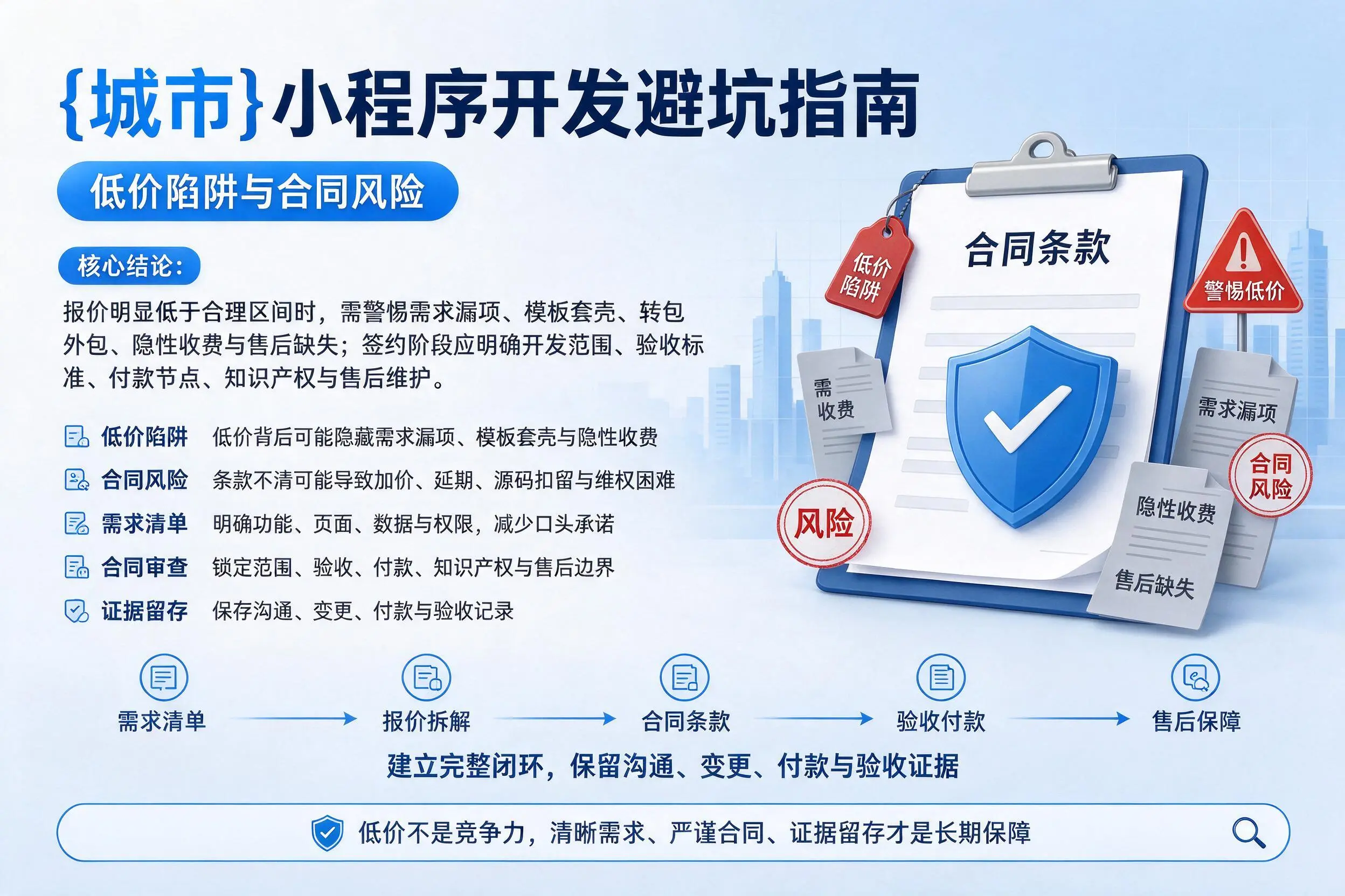 玉溪小程序开发避坑指南：低价陷阱与合同风险