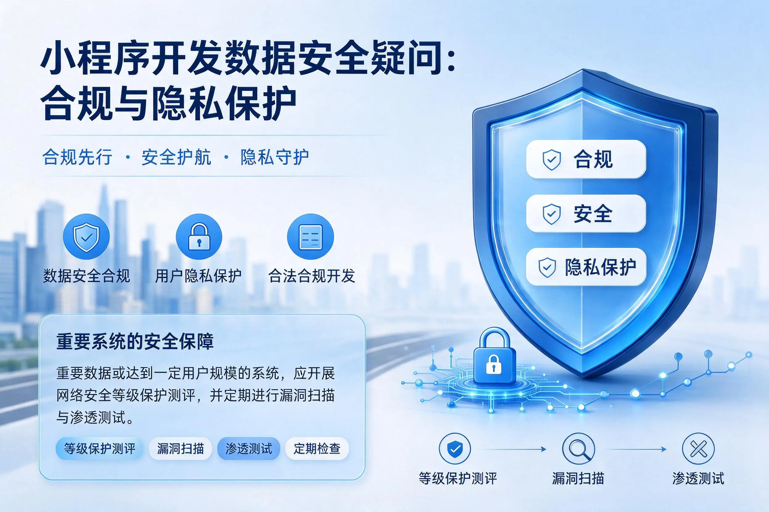 玉溪小程序开发数据安全疑问:合规与隐私保护