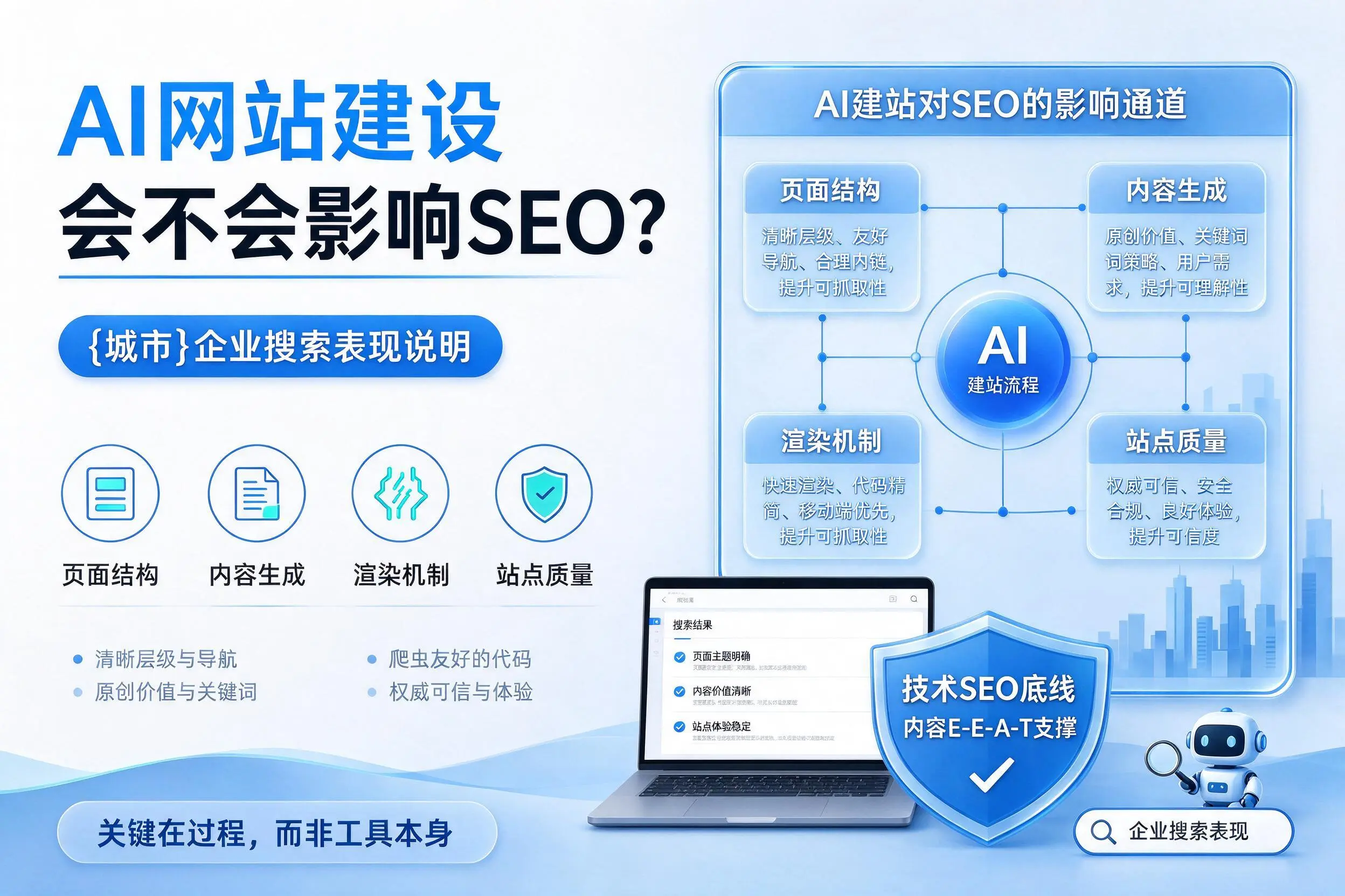AI网站建设会不会影响SEO？玉溪企业搜索表现说明