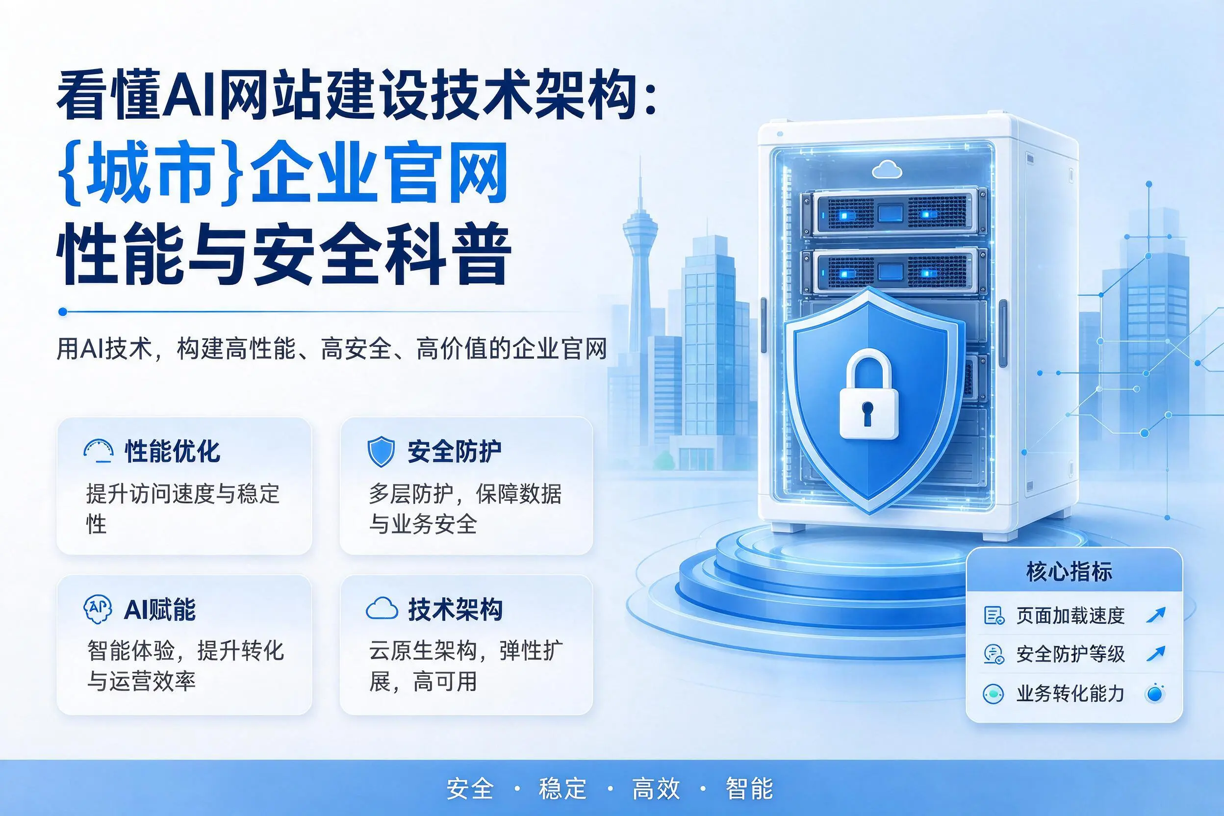 看懂AI网站建设技术架构:玉溪企业官网性能与安全科普