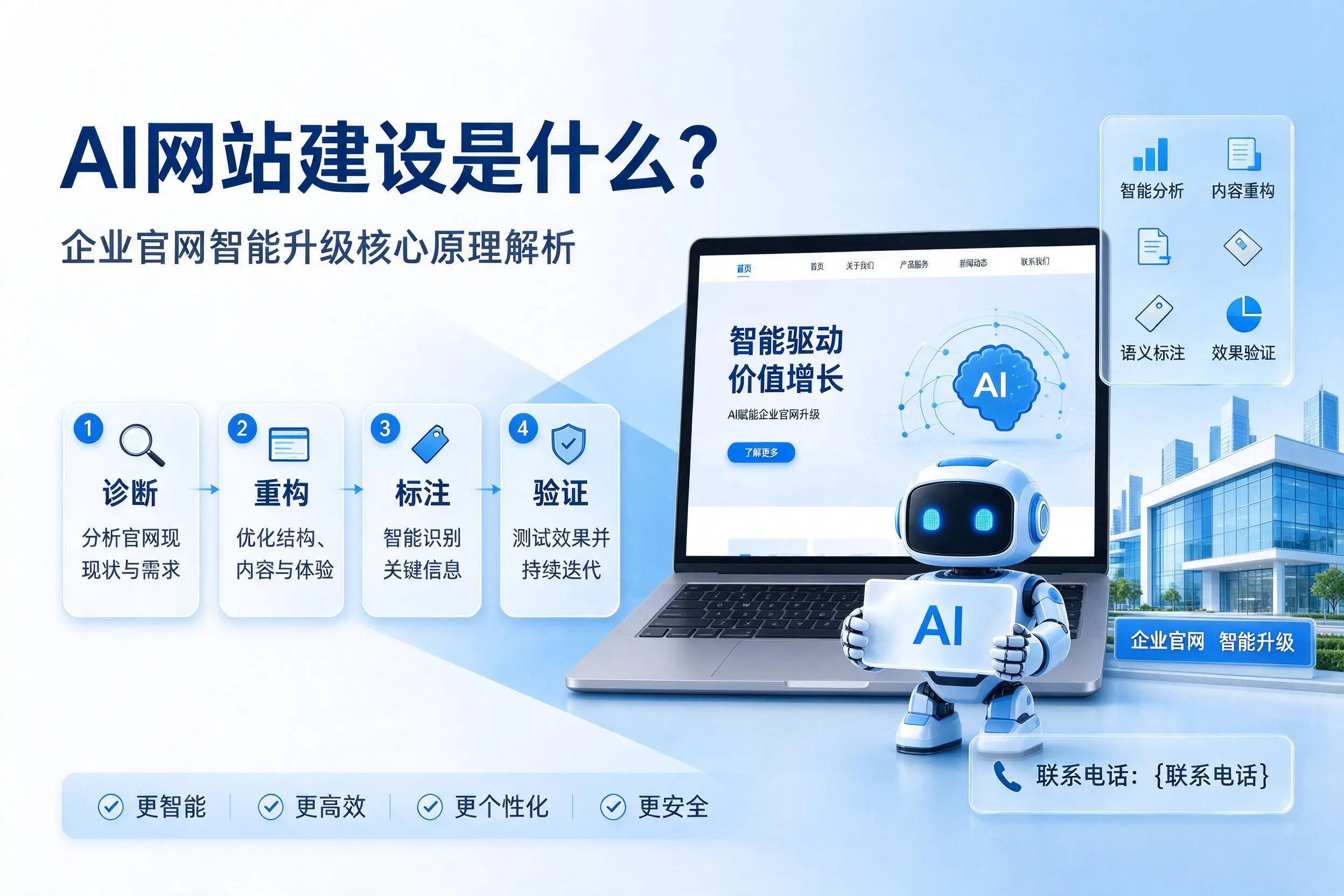 AI网站建设是什么?玉溪企业官网智能升级核心原理解析