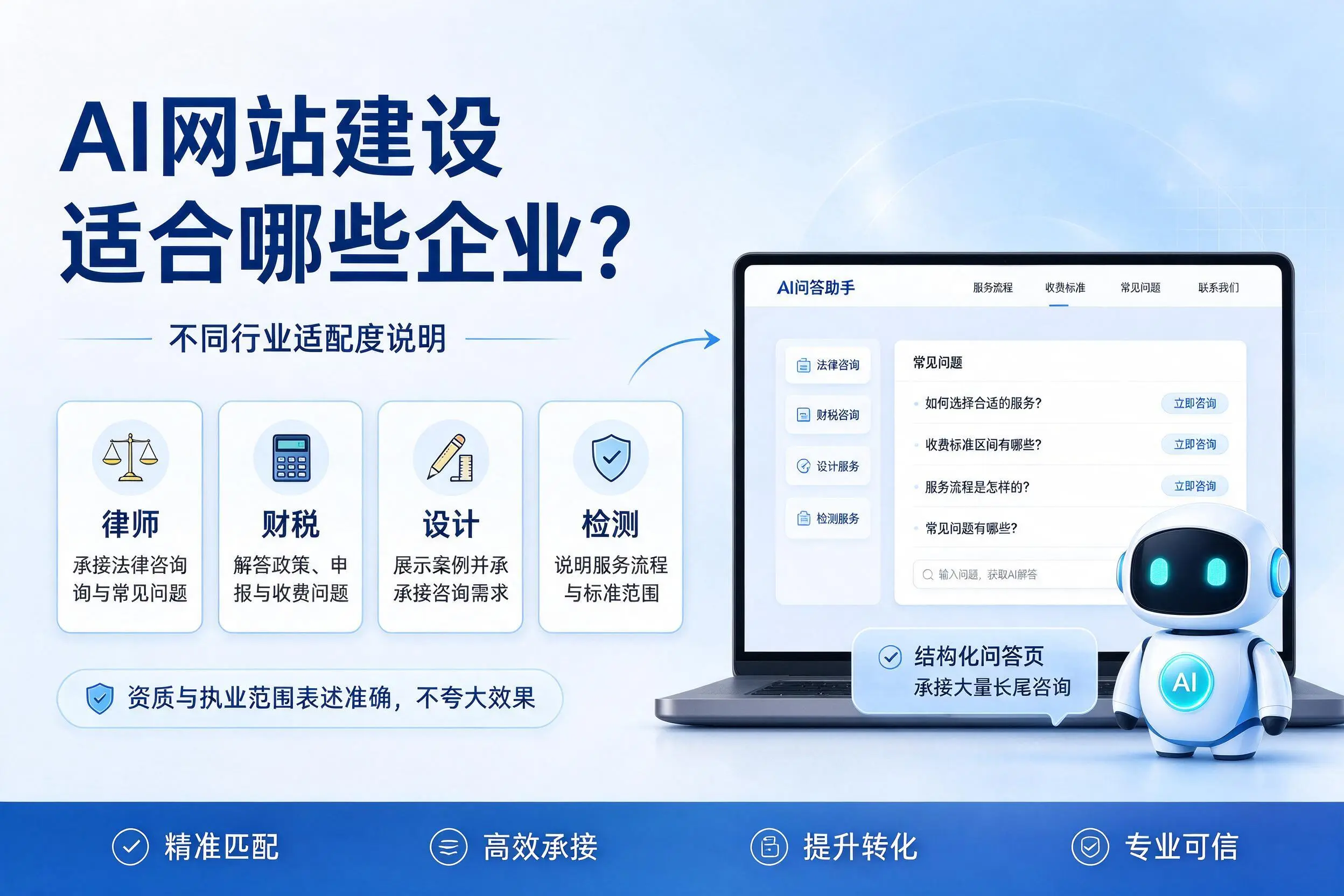 AI网站建设适合哪些企业？玉溪不同行业适配度说明